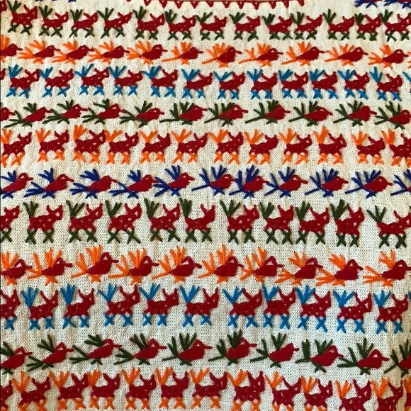 Tlacuate Huipil Hand Embroidery Mexican Blo… - Picture 5 of 7